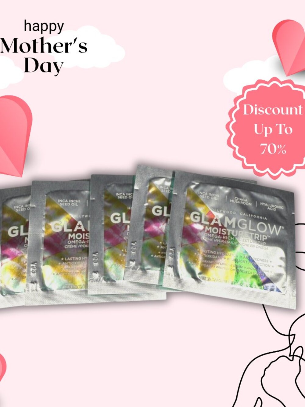 5 GlamGlow MOISTURETRIP™ Omega Rich Moisturizer - Travel Pack 0.06oz/2ml each